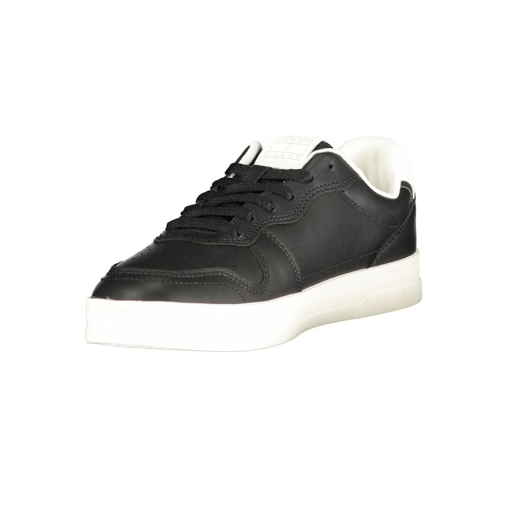 Tommy Hilfiger Black Polyester Sneakers