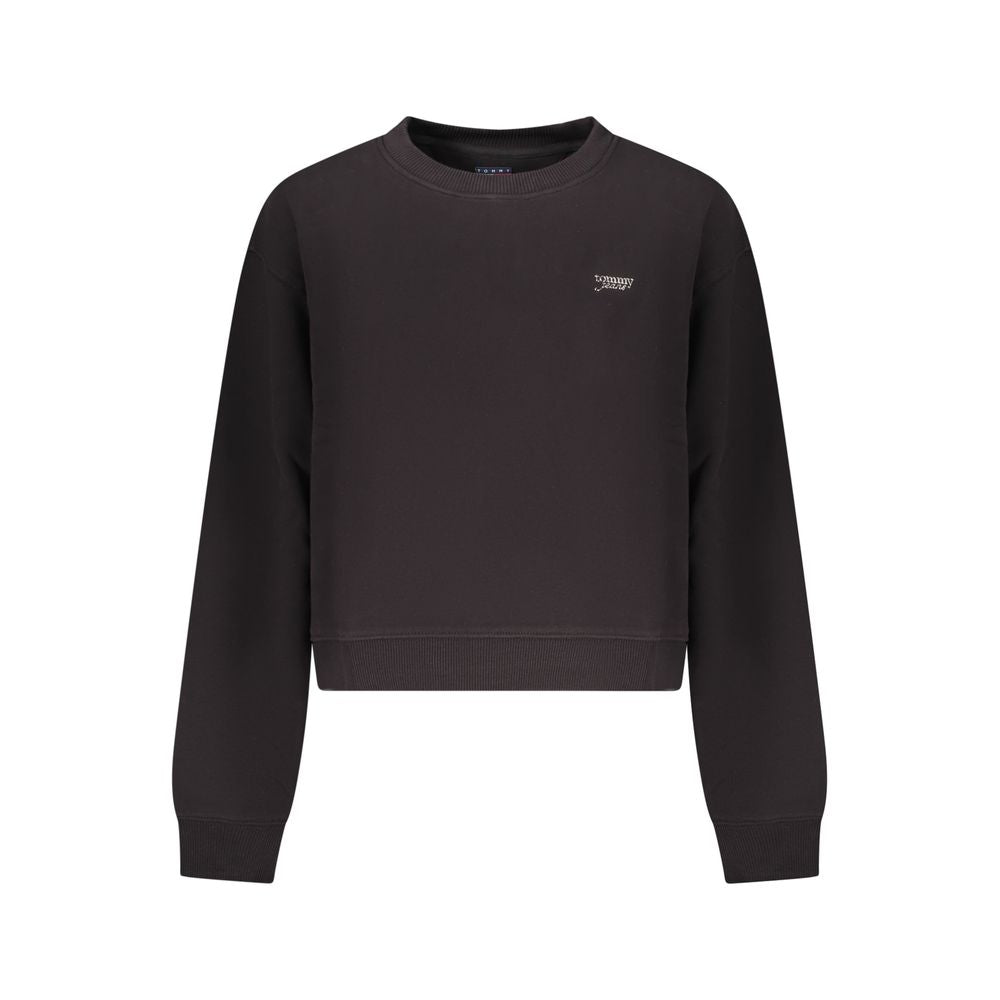 Tommy Hilfiger Women's Black Cotton Sweatshirt