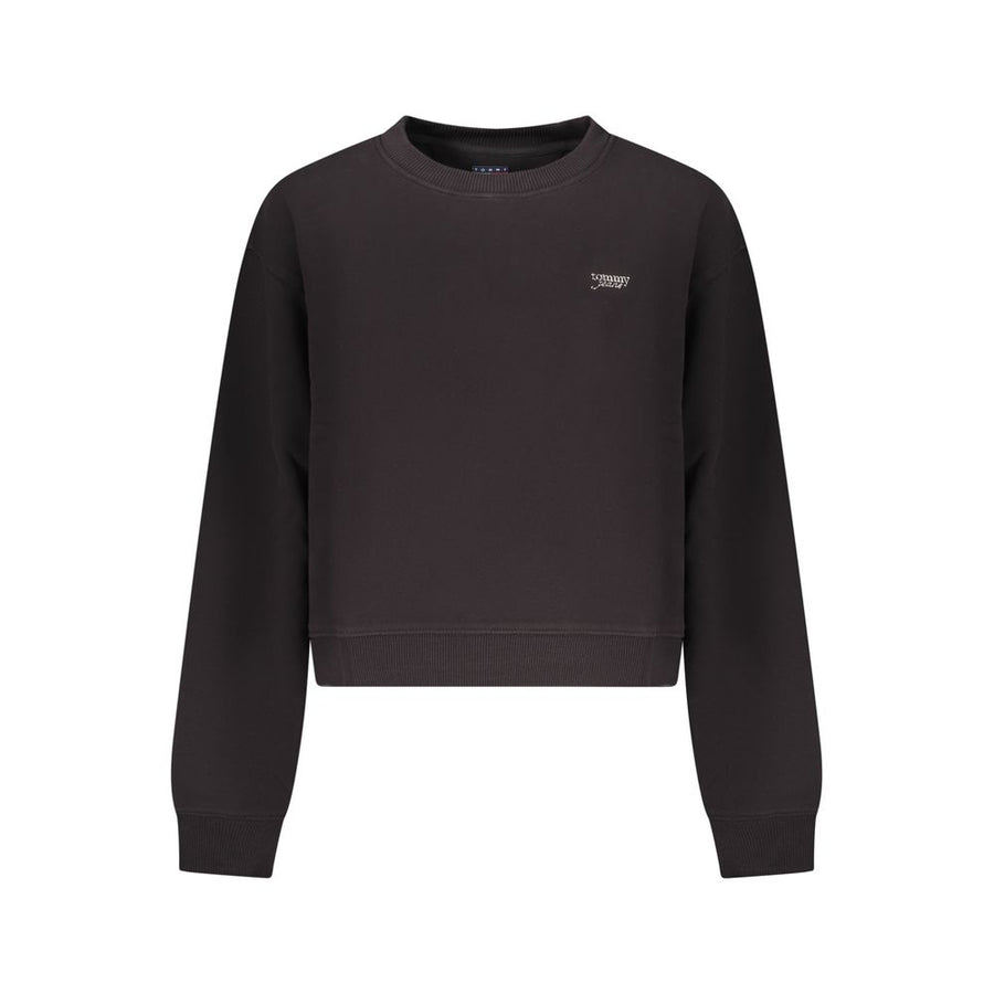 Tommy Hilfiger Women's Black Cotton Sweatshirt