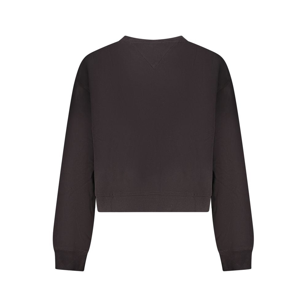 Tommy Hilfiger Women's Black Cotton Sweatshirt