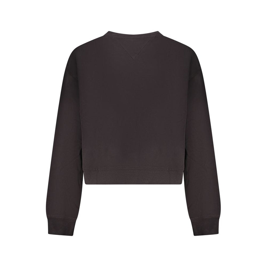 Tommy Hilfiger Women's Black Cotton Sweatshirt