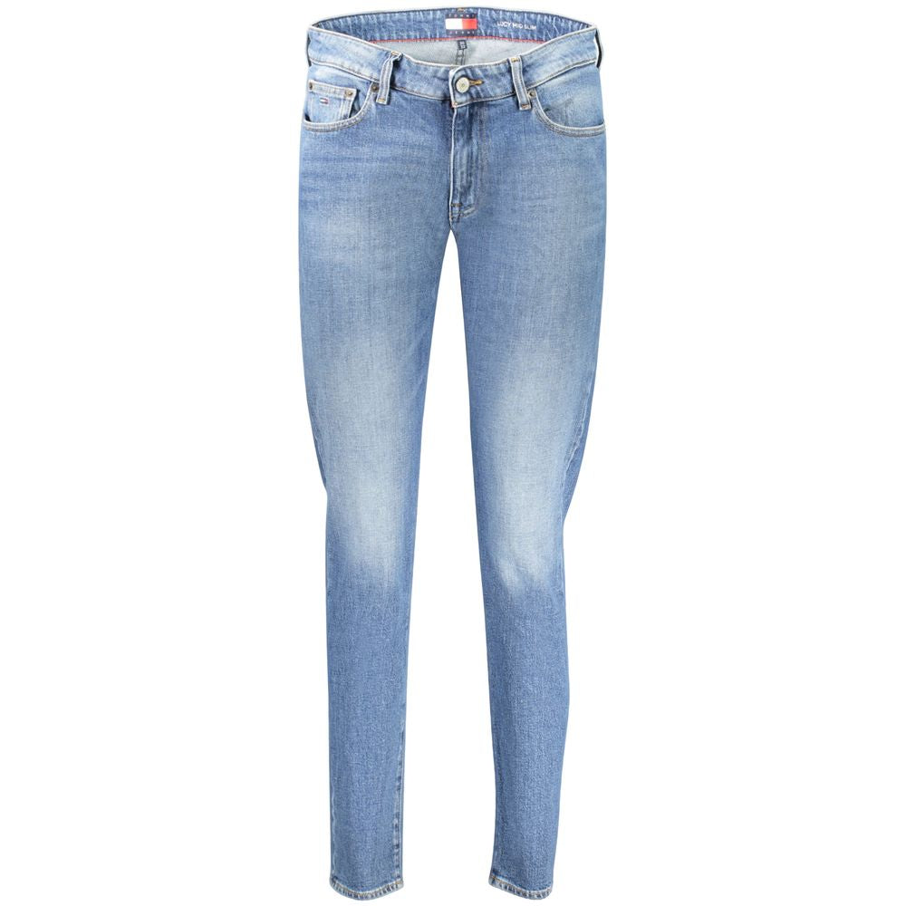 Tommy Hilfiger Blaue Baumwoll-Jeans für Damen, schmal geschnitten