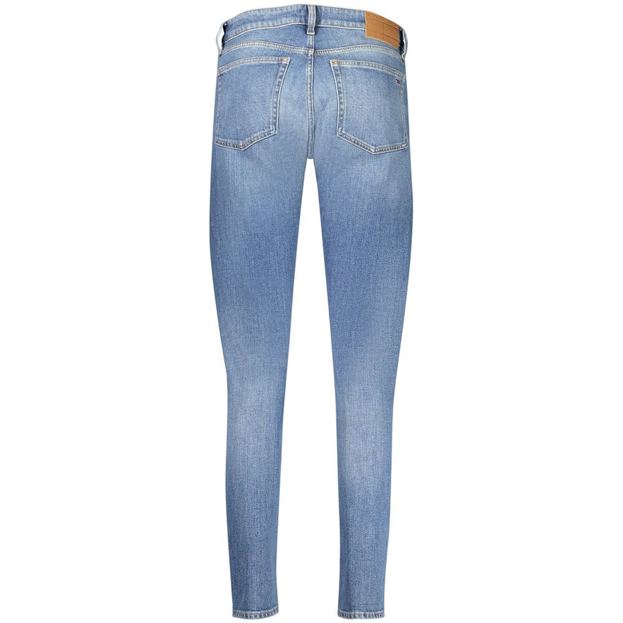 Tommy Hilfiger Blaue Baumwoll-Jeans für Damen, schmal geschnitten