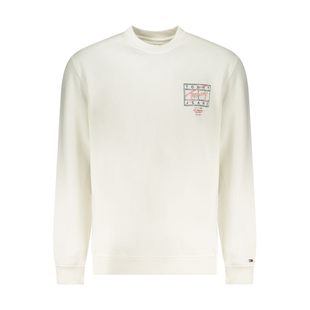 Tommy Hilfiger Men's White Cotton Sweatshirt