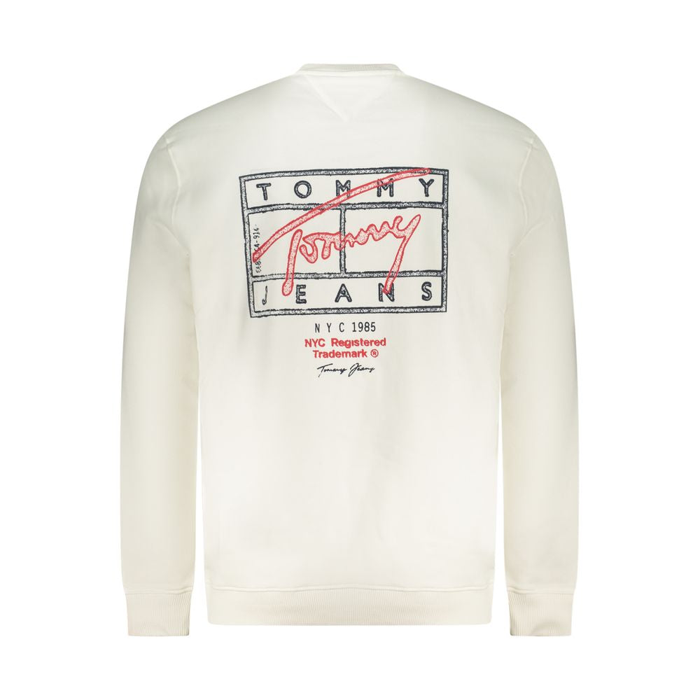 Tommy Hilfiger Men's White Cotton Sweatshirt