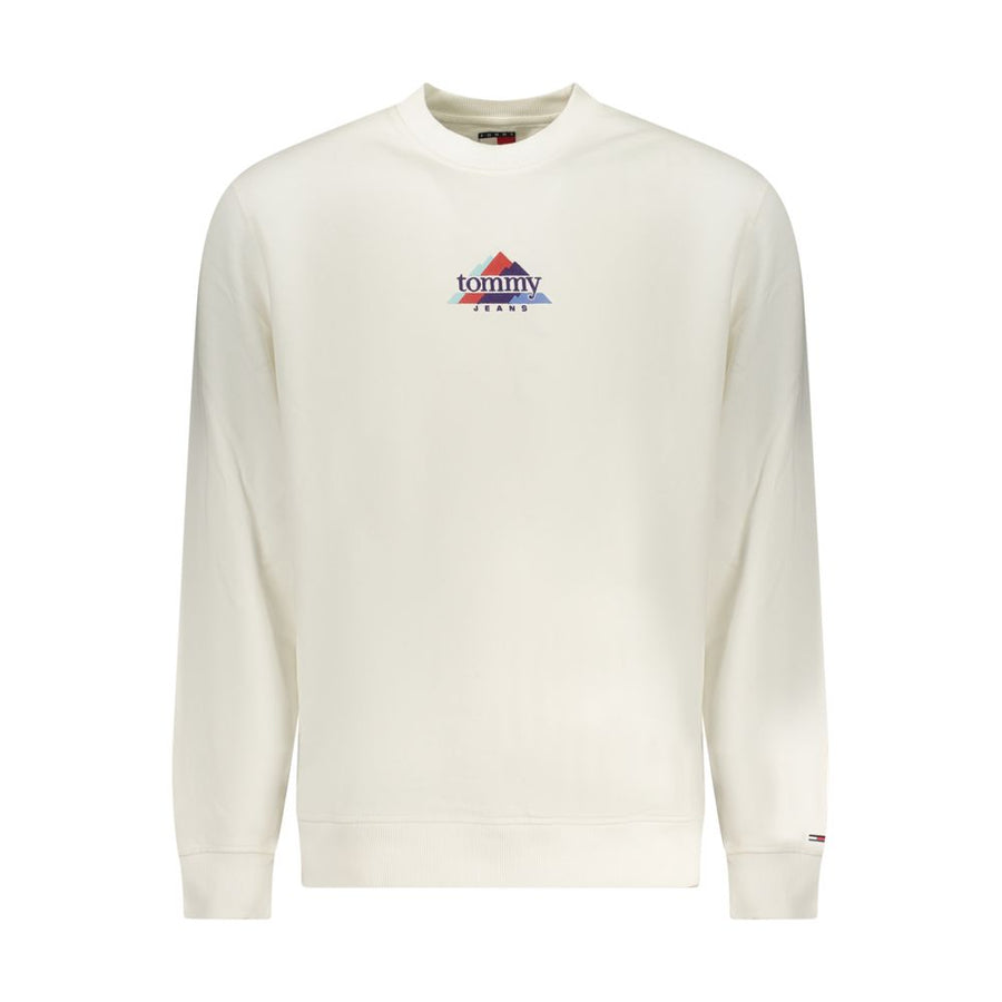 Tommy Hilfiger Men's White Cotton Sweatshirt