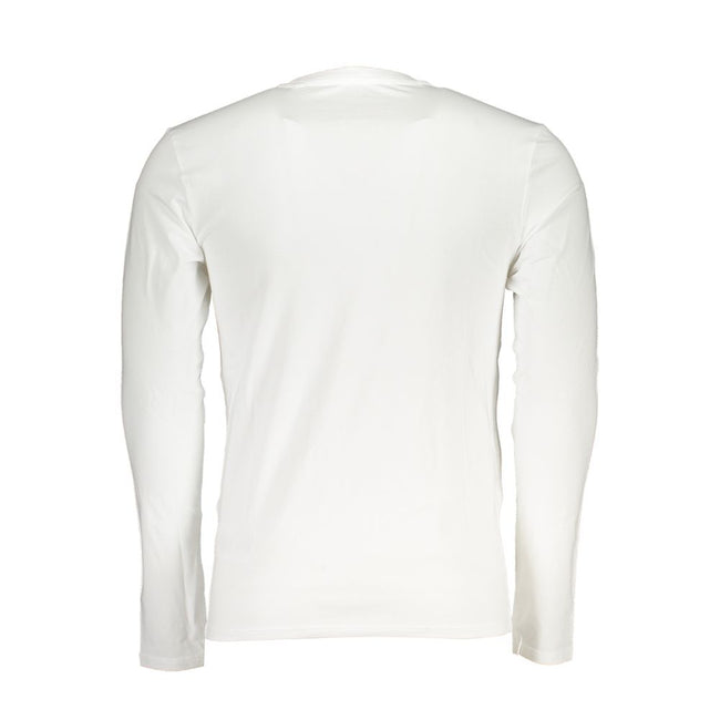 Guess Jeans Weißes Herren-T-Shirt aus Baumwolle
