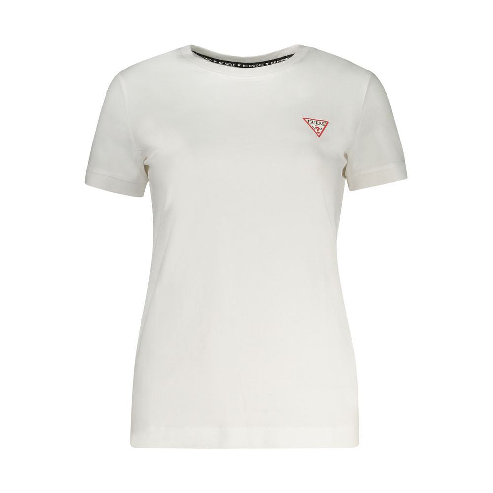 Guess Jeans White Cotton T-Shirt