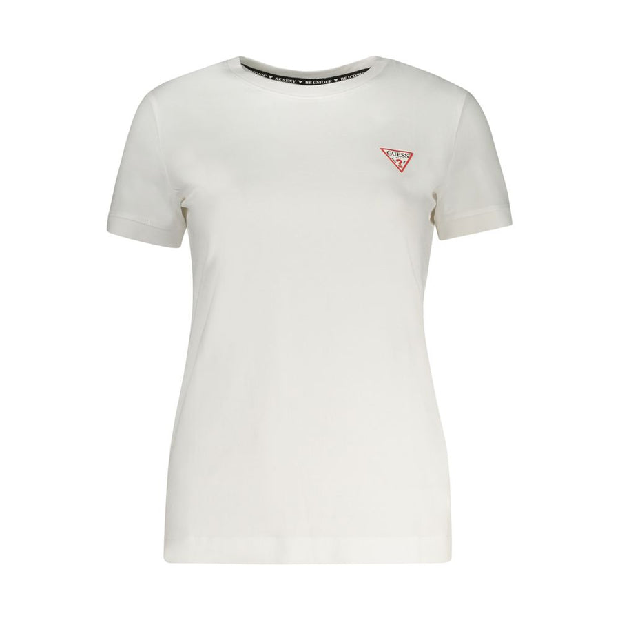 Guess Jeans White Cotton T-Shirt