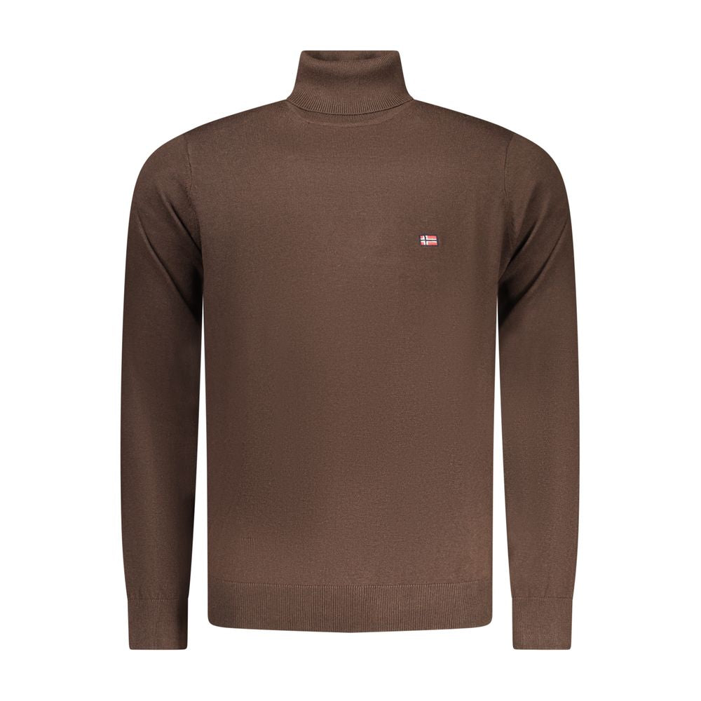 Norway 1963 Marrone Poliammide Herrenpullover