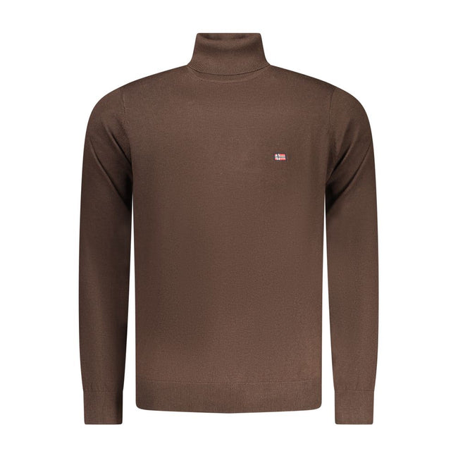 Norway 1963 Marrone Poliammide Herrenpullover