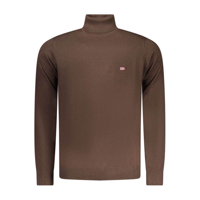 Norway 1963 Marrone Poliammide Herrenpullover
