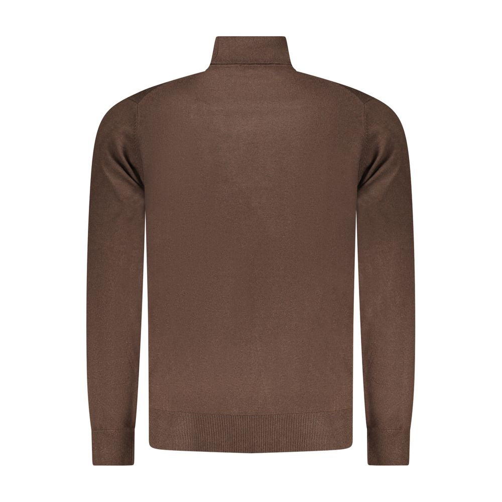Norway 1963 Marrone Poliammide Herrenpullover