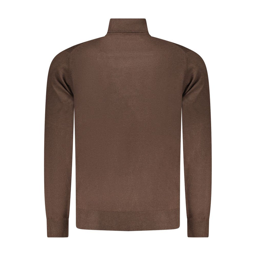 Norway 1963 Marrone Poliammide Herrenpullover