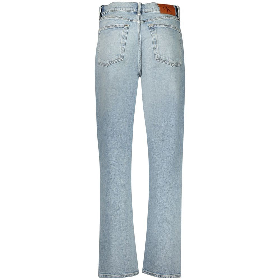 Calvin Klein Blaue Baumwolljeans mit geradem Bein