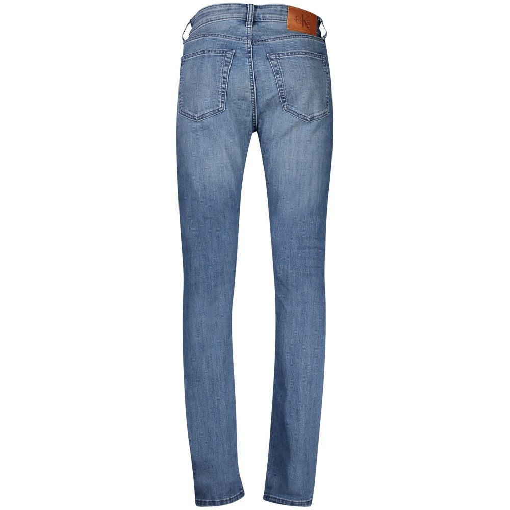 Calvin Klein Blue Cotton Men's Slim Taper Jeans