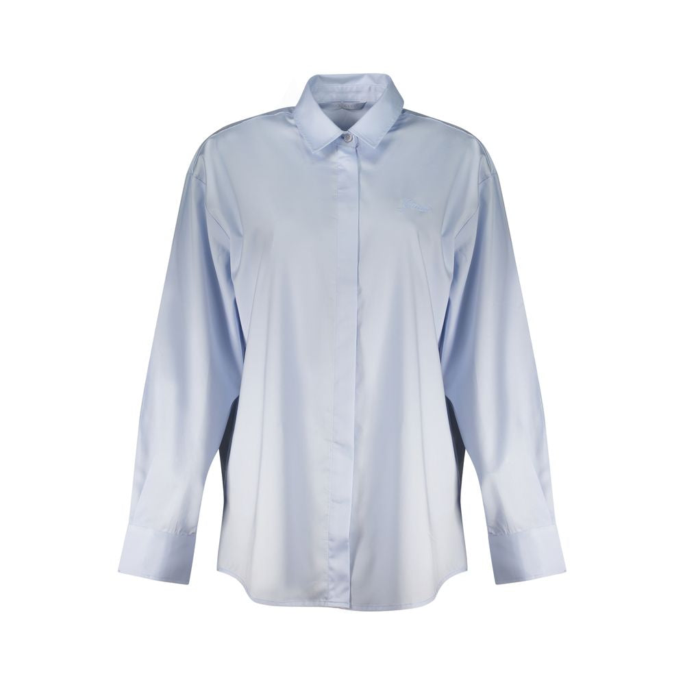 Guess Jeans Blue Patterned Cotton Shirt