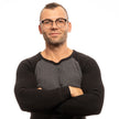 Lozza Brille aus schwarzem Metall & Kunststoff (Gestell)