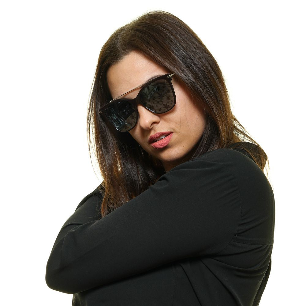 Police Sunglasses made of Brown Metal & Plastic