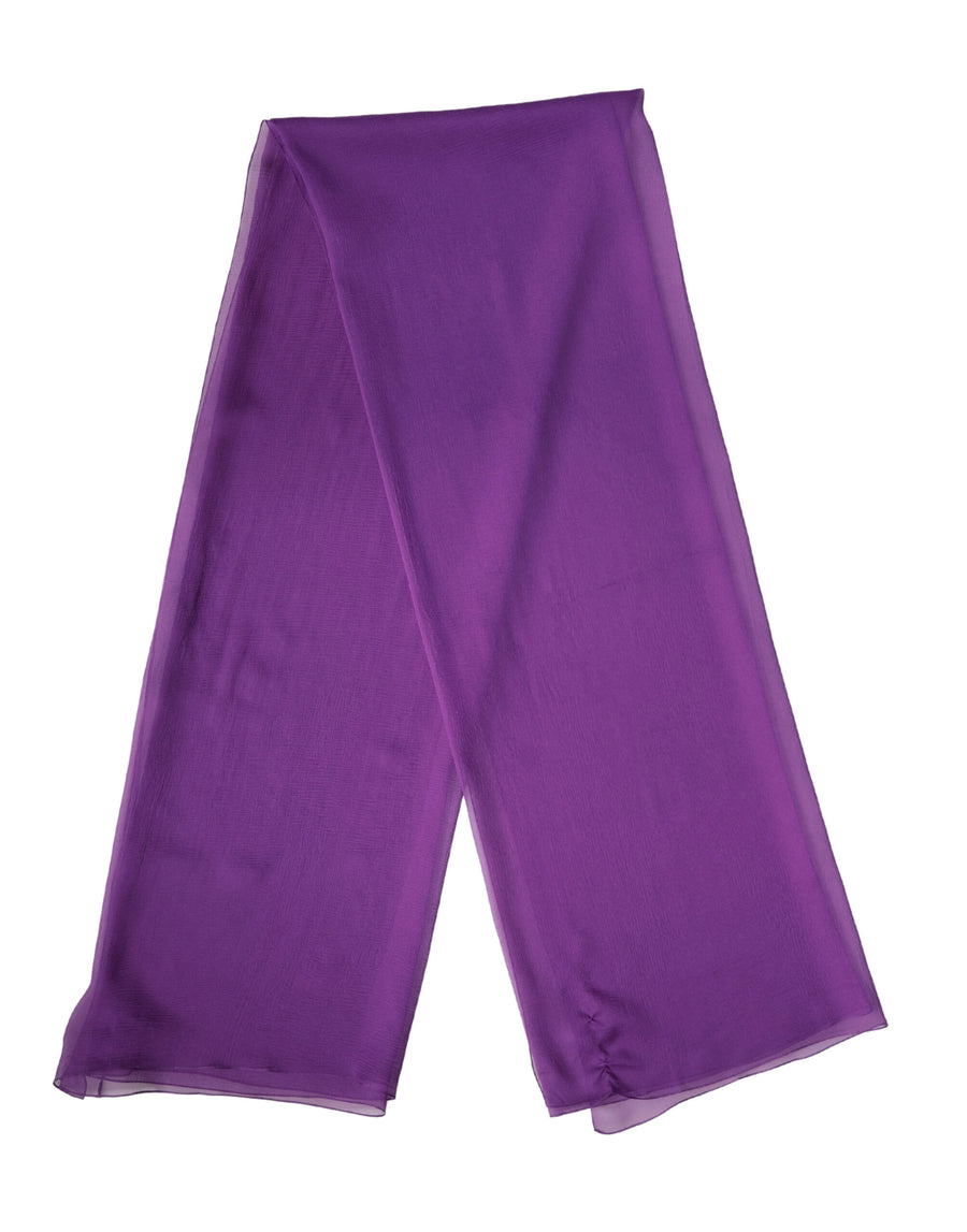 Dolce & Gabbana Purple Silk Scarf Stole 200cm x 134cm Shawl