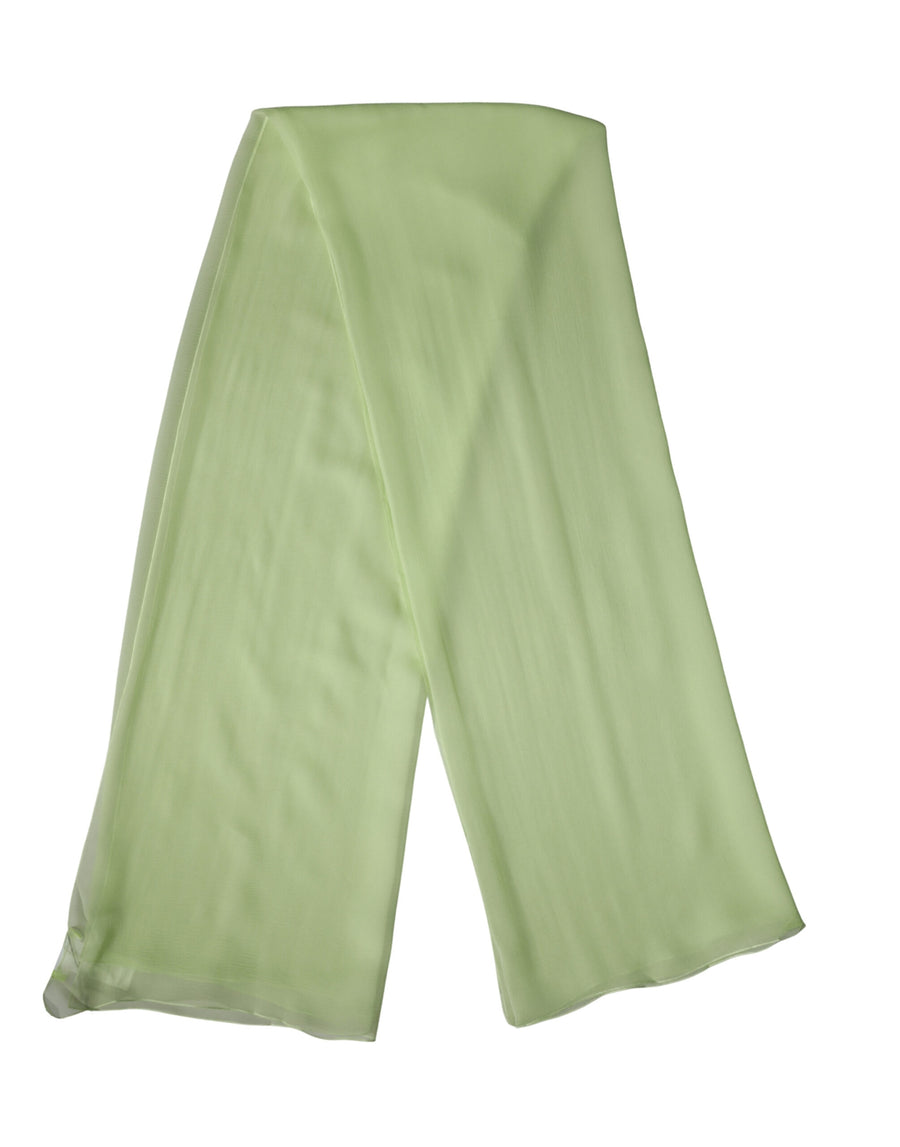 Dolce & Gabbana Light Green Silk Scarf Stole 200cm x 134cm