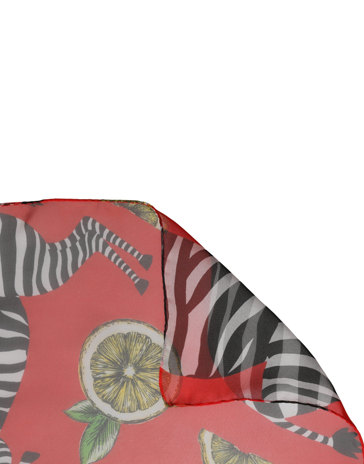 Dolce & Gabbana Red Silk Zebra Print Scarf, Wrap Look, 200cm x 132cm