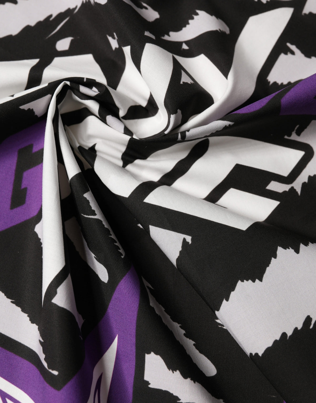 Dolce & Gabbana Black Purple DG King Cotton Foulard Scarf 51cm x 49.5cm