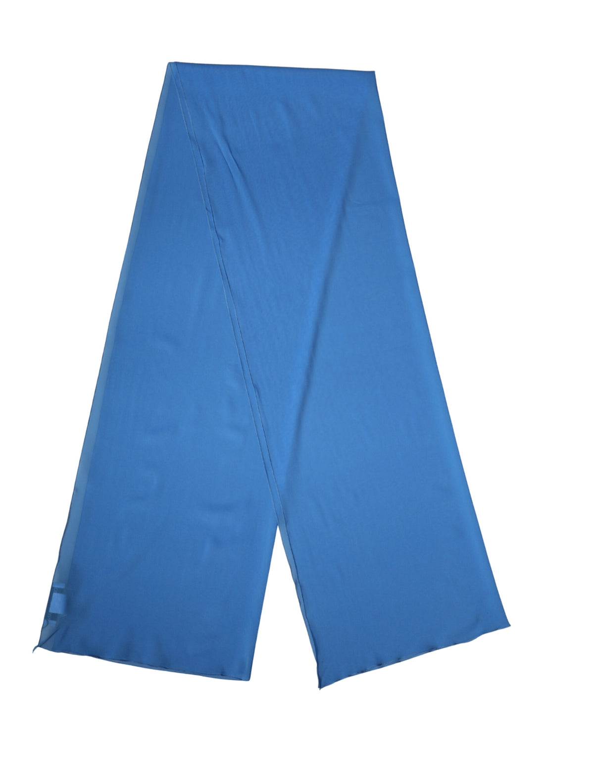 Dolce & Gabbana Blue Silk Neck Scarf Stole 200cm x 64cm Scarf