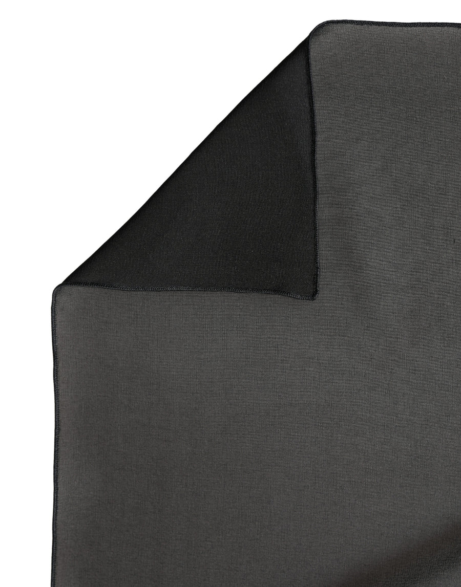 Dolce & Gabbana Black Silk Scarf Stole 200cm x 64cm