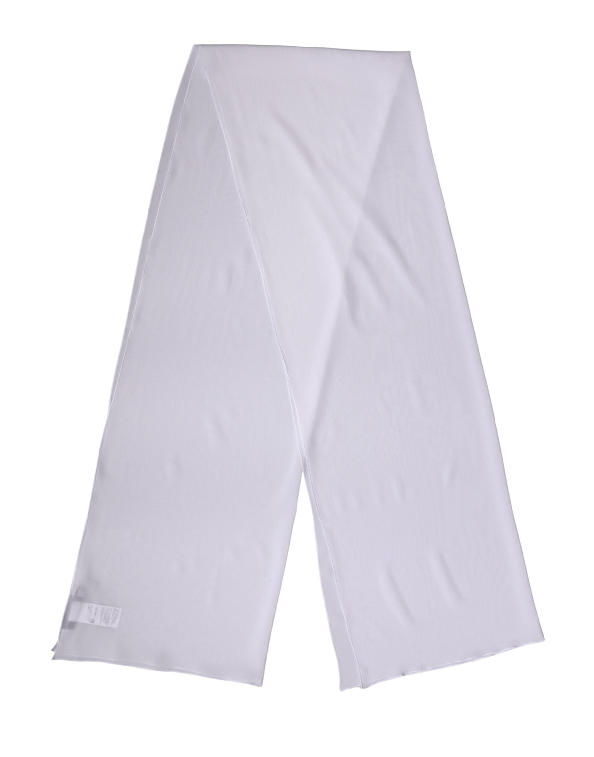 Dolce & Gabbana White Silk Neck Scarf Stole 200cm x 64cm Scarf