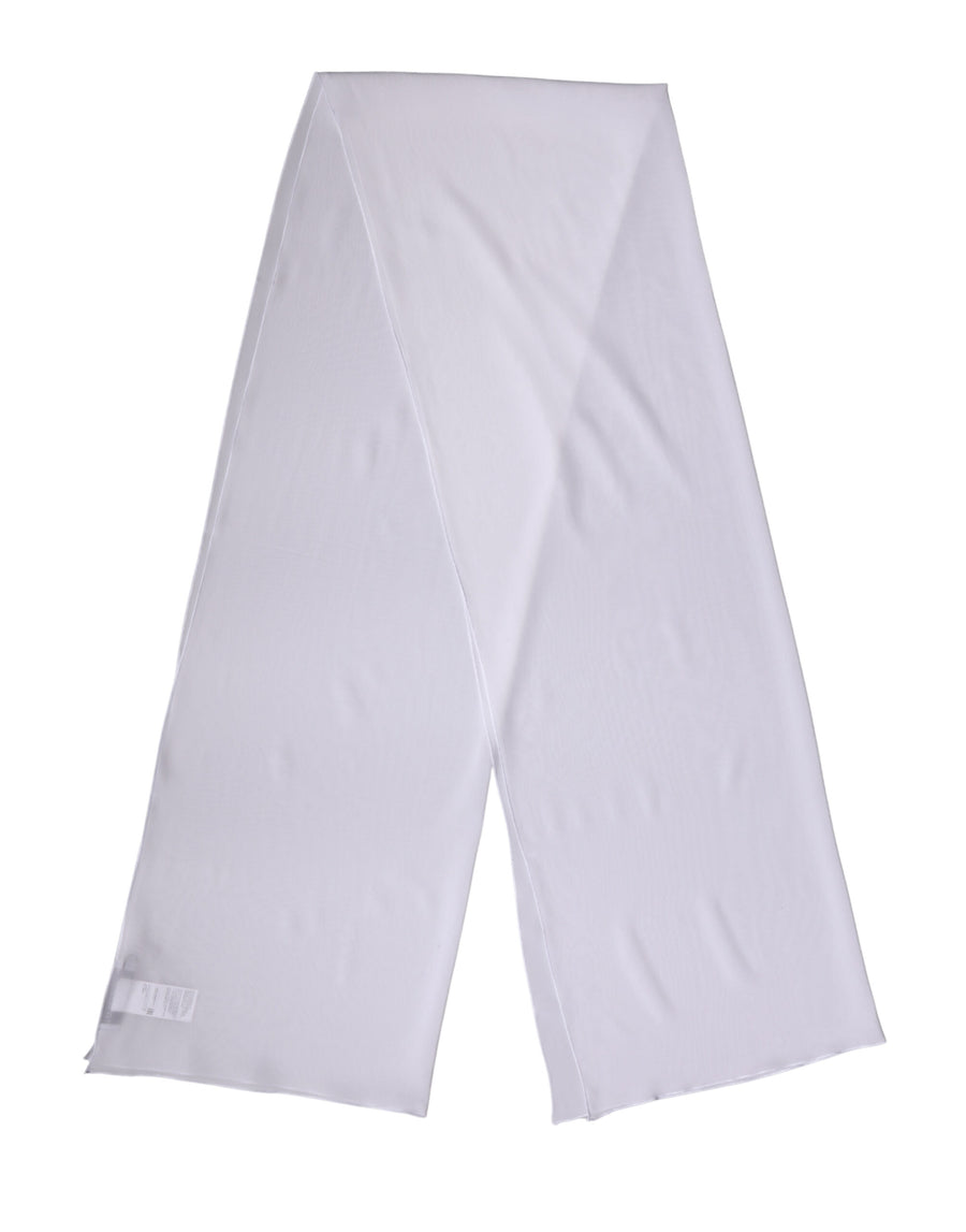 Dolce & Gabbana White Silk Neck Scarf Stole 200cm x 64cm Scarf