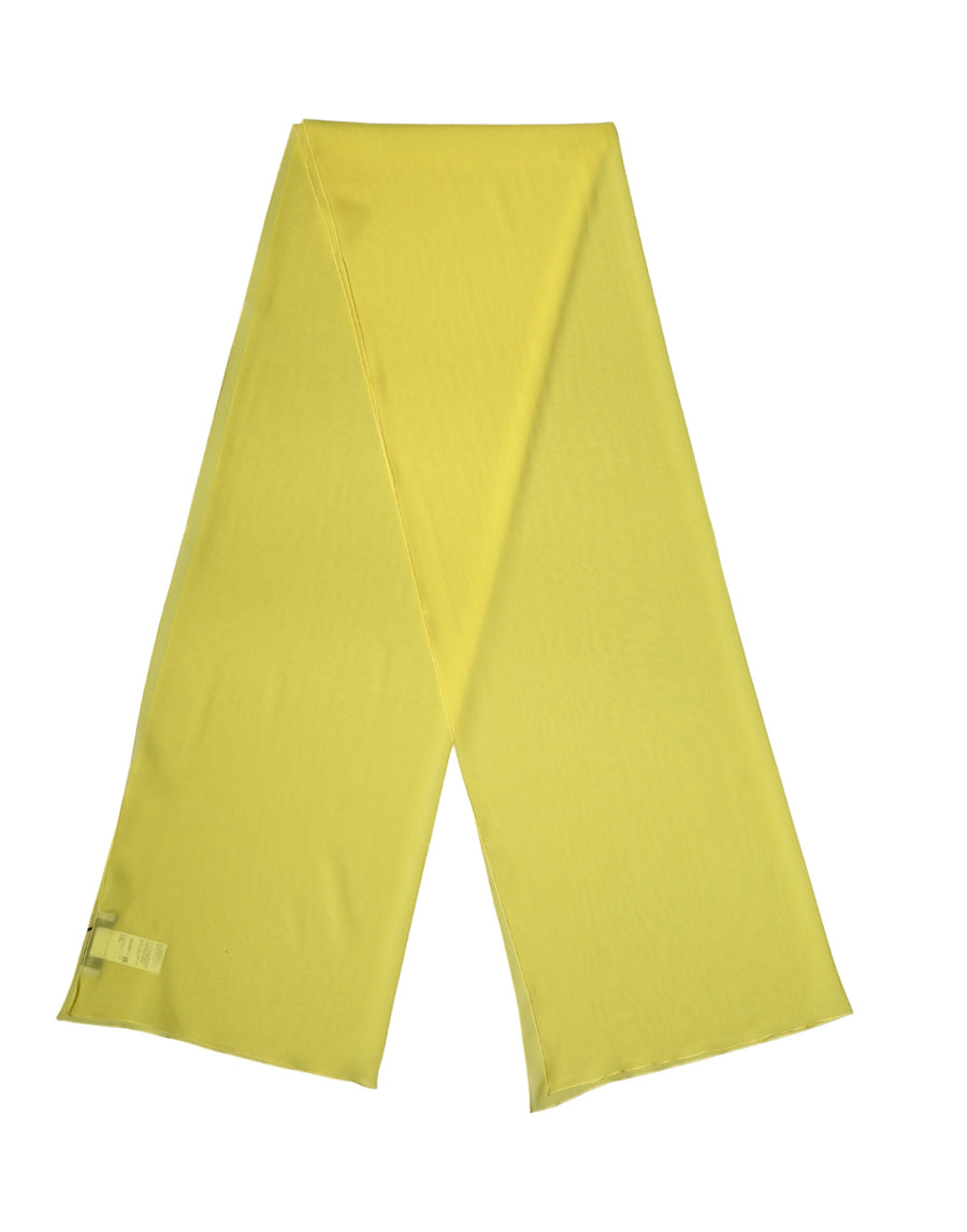 Dolce & Gabbana Yellow Silk Neck Scarf Stole 200cm x 64cm Scarf