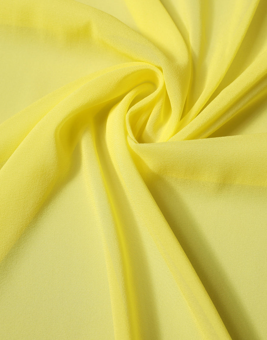 Dolce & Gabbana Yellow Silk Neck Scarf Stole 200cm x 64cm Scarf