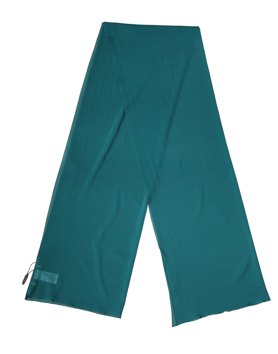 Dolce & Gabbana Blue-Green Silk Scarf Stole 200cm x 64cm