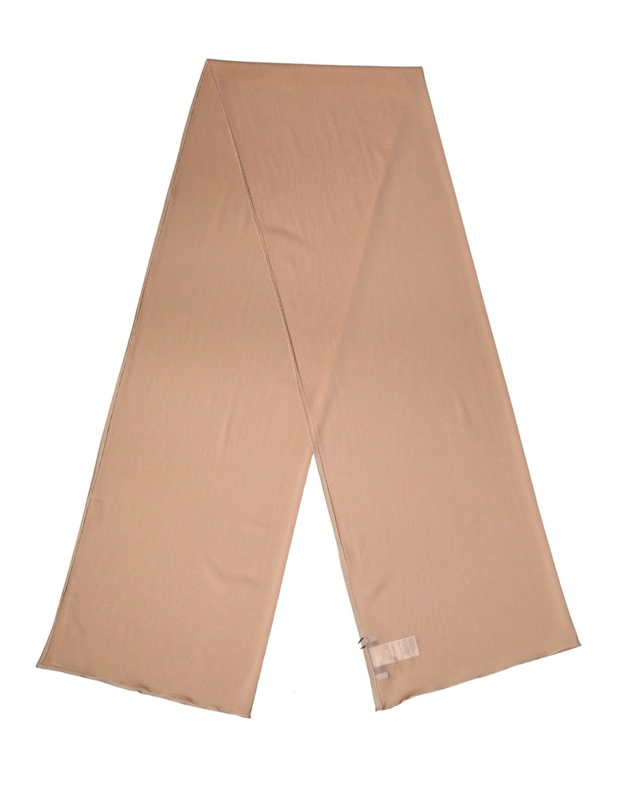Dolce & Gabbana Beige Silk Scarf Women's Stole 200cm x 64cm Scarf