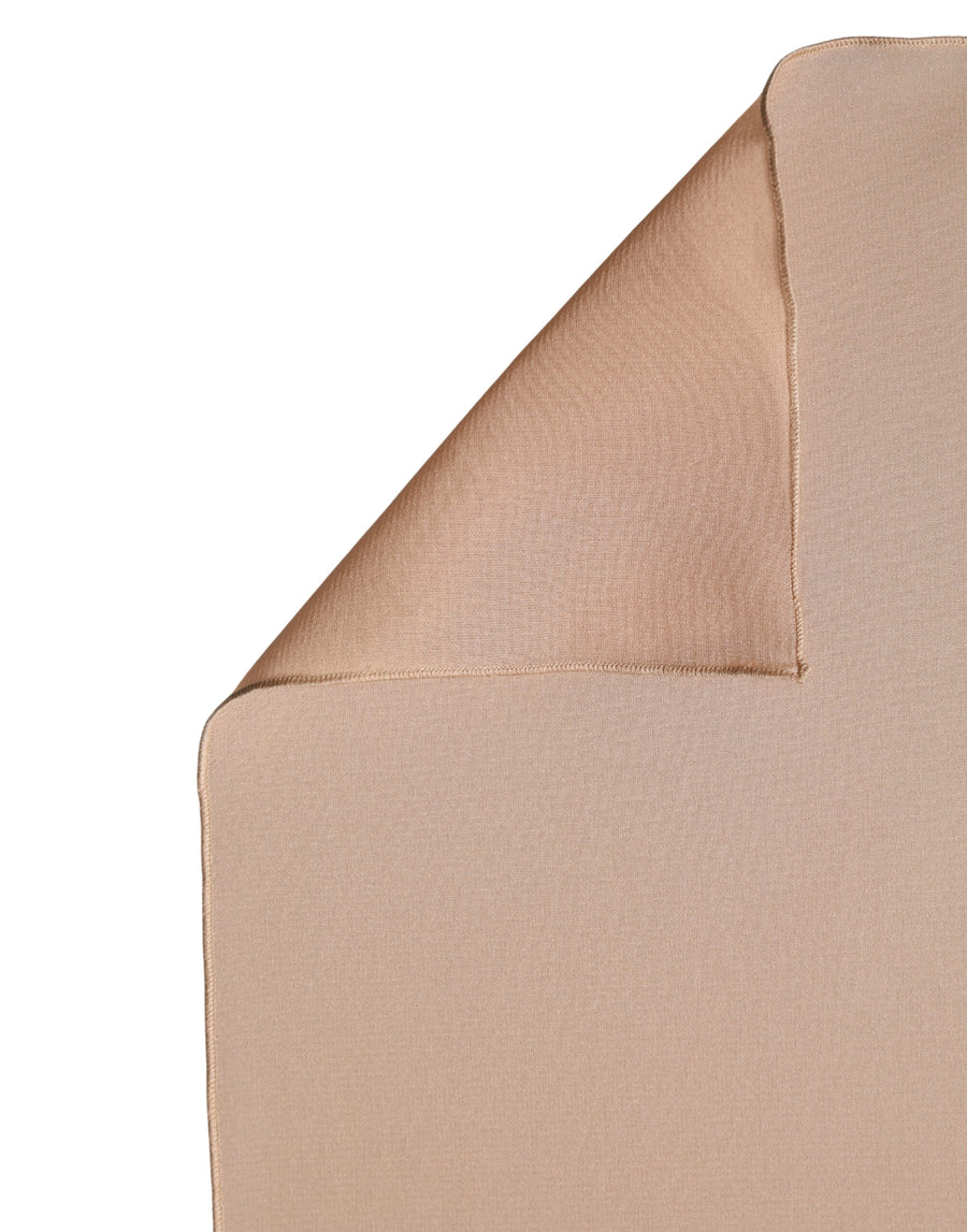 Dolce & Gabbana Beige Silk Scarf Women's Stole 200cm x 64cm Scarf