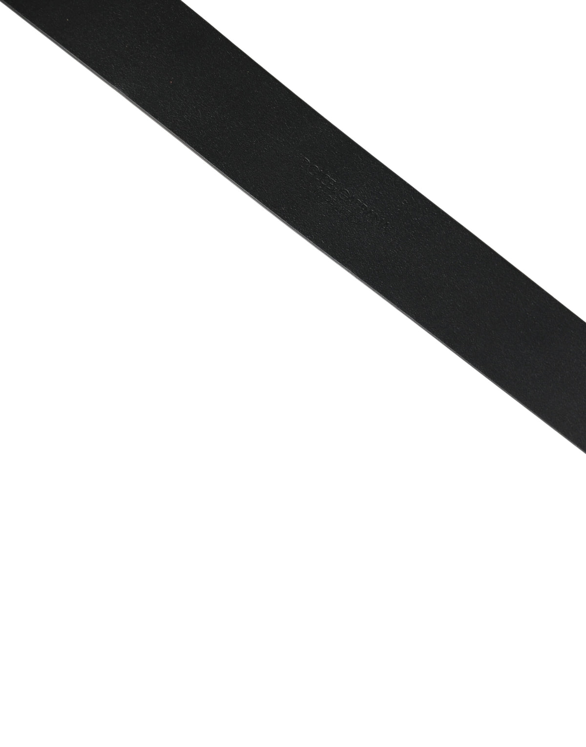 Dolce & Gabbana Black Calfskin Belt with Gold Metal Buckle