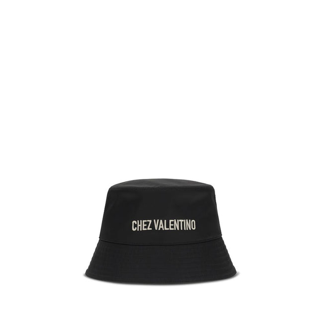 Valentino Garavani Schwarzer Baumwoll-Bucket Hat