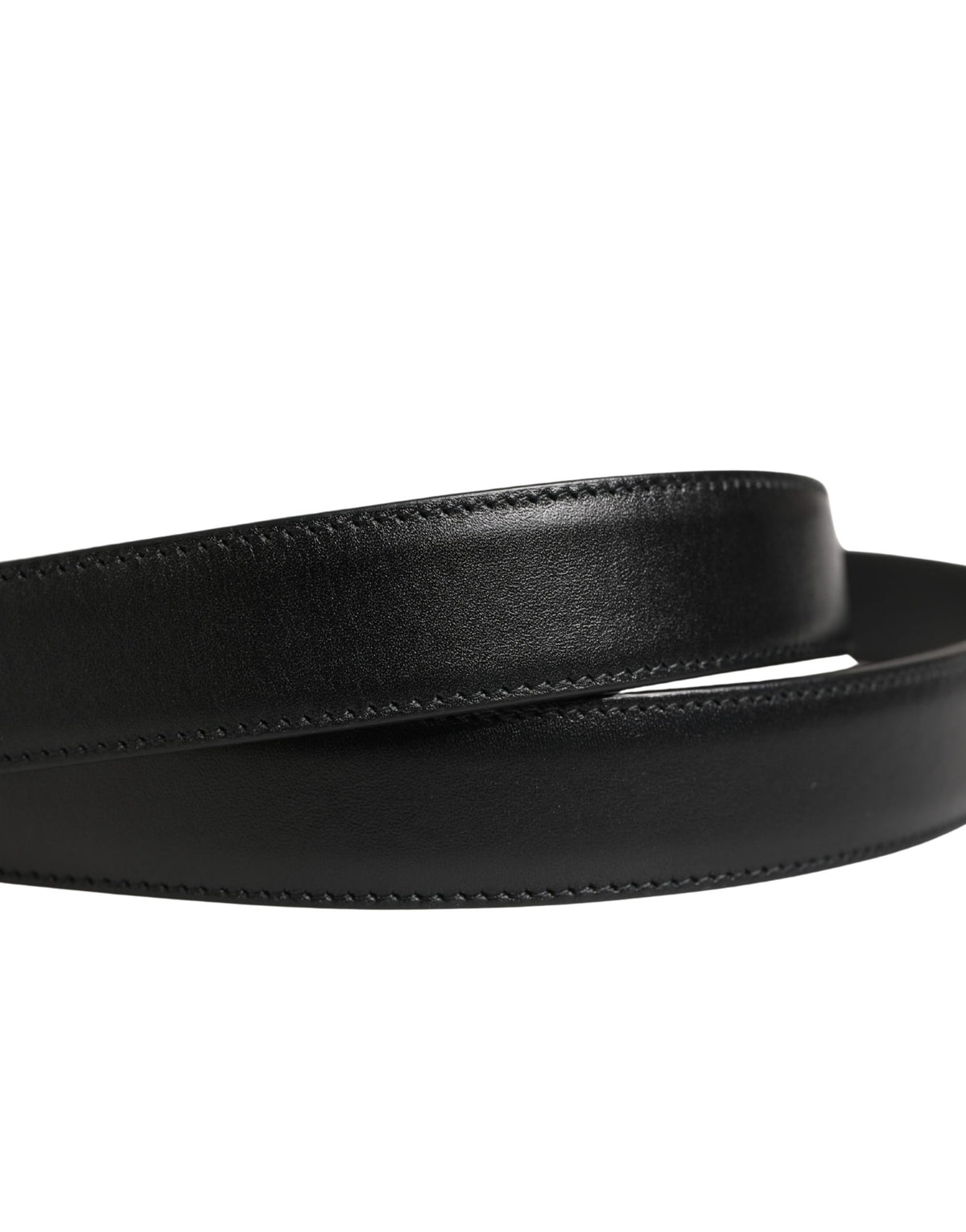 Dolce & Gabbana Men's Buckle Black Leather Belt