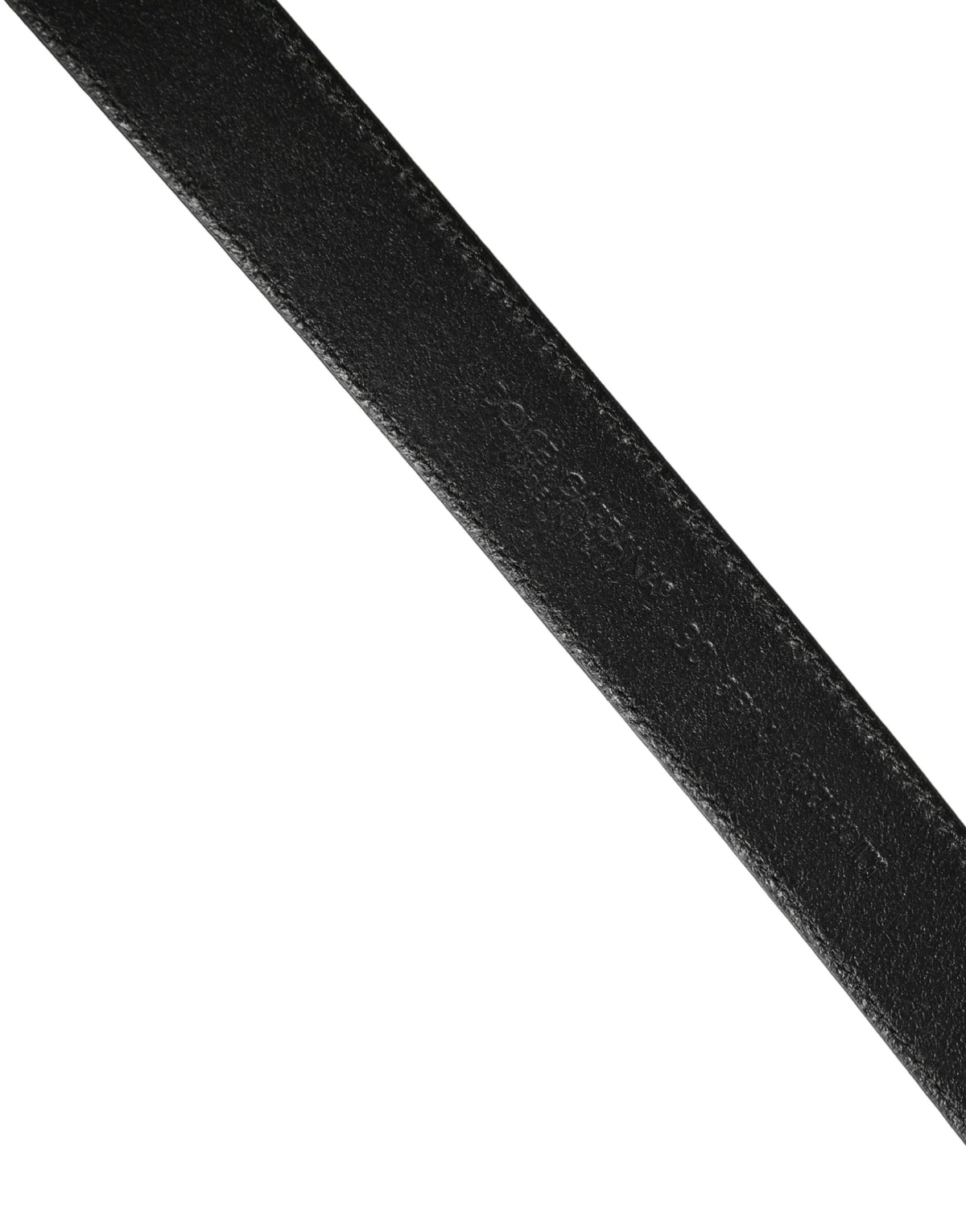 Dolce & Gabbana Men's Buckle Black Leather Belt