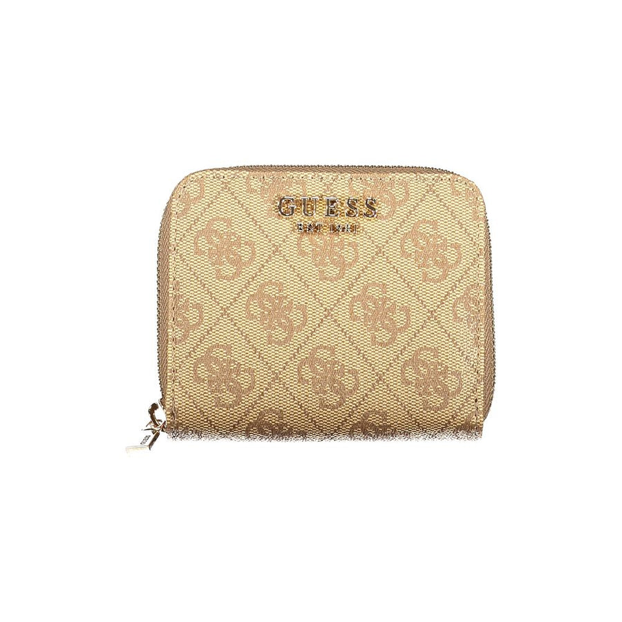 Guess Jeans Beige Polyurethane Women's Wallet