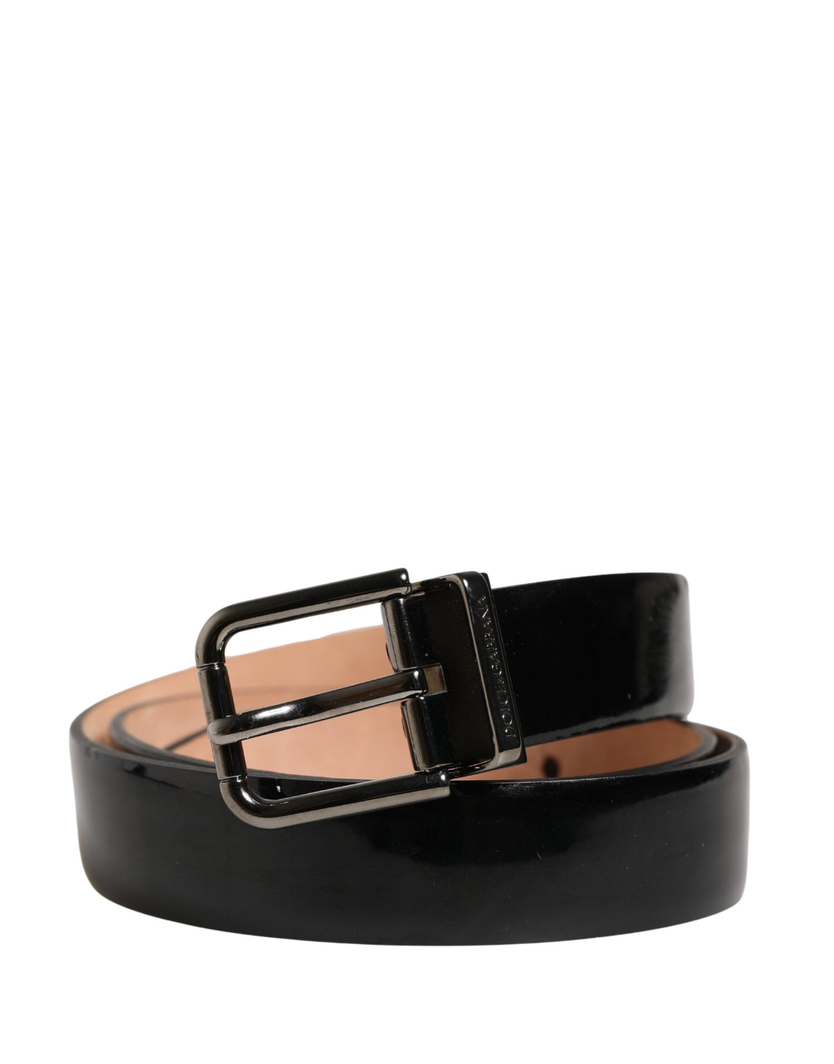Dolce & Gabbana Men's Buckle Black Leather Belt