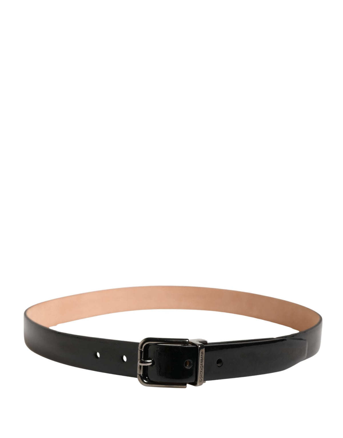Dolce & Gabbana Men's Buckle Black Leather Belt
