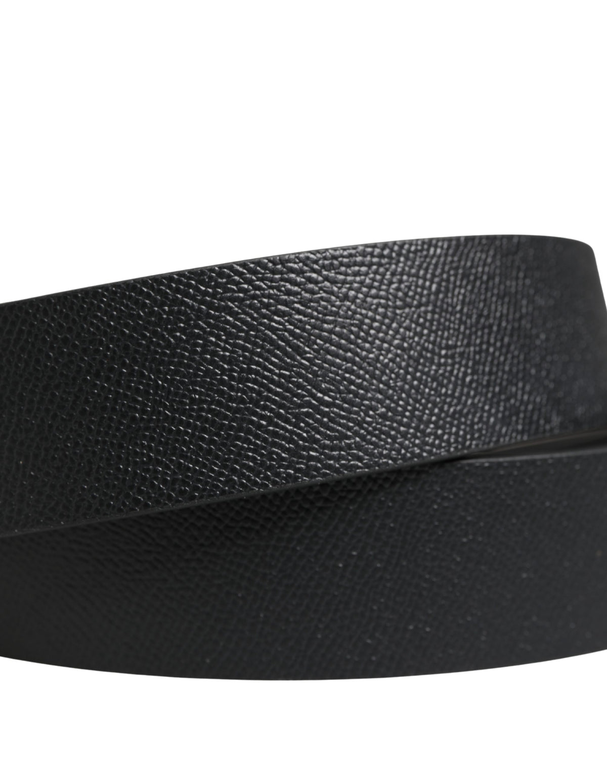 Dolce & Gabbana Men's Buckle Black Leather Belt