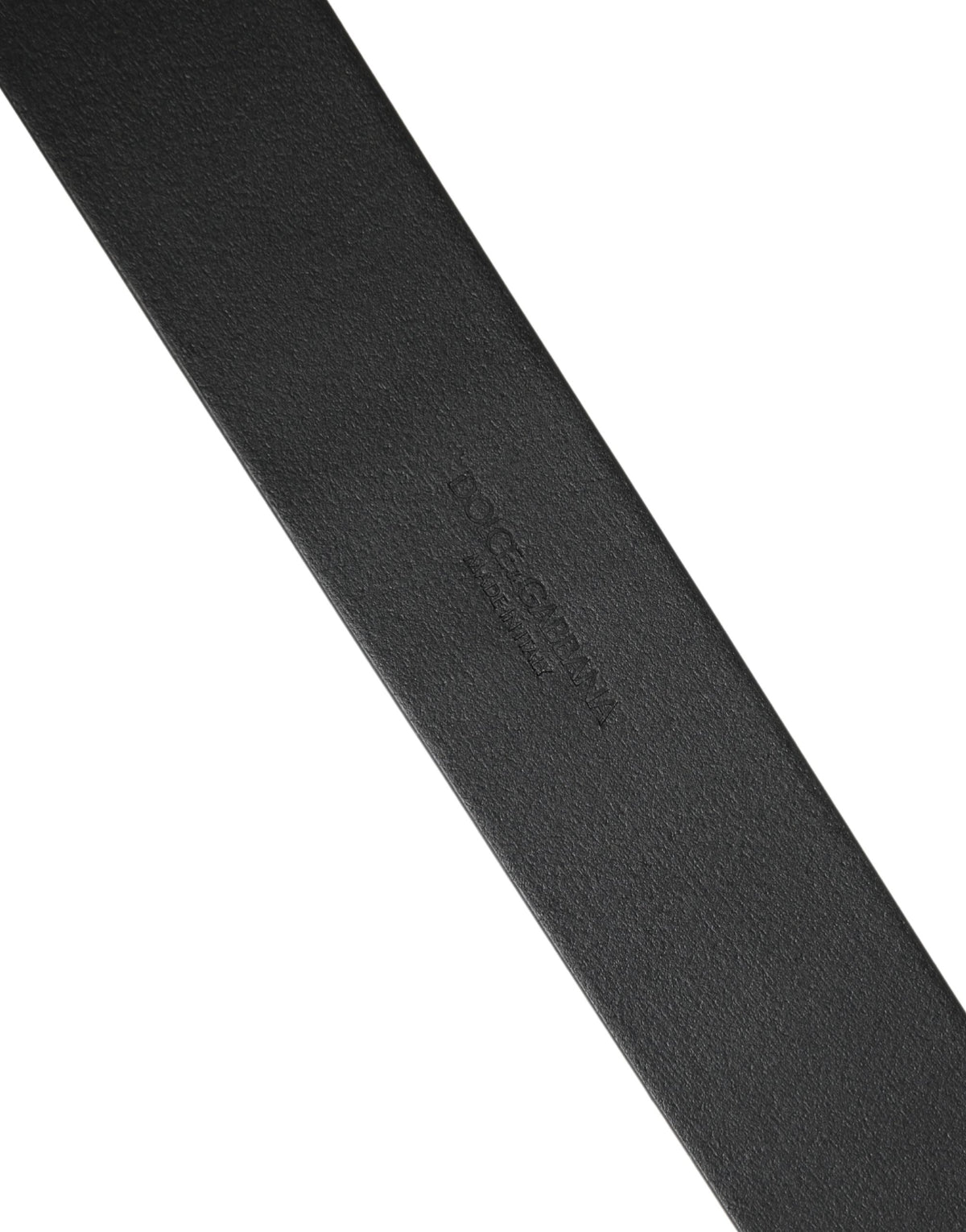 Dolce & Gabbana Men's Buckle Black Leather Belt