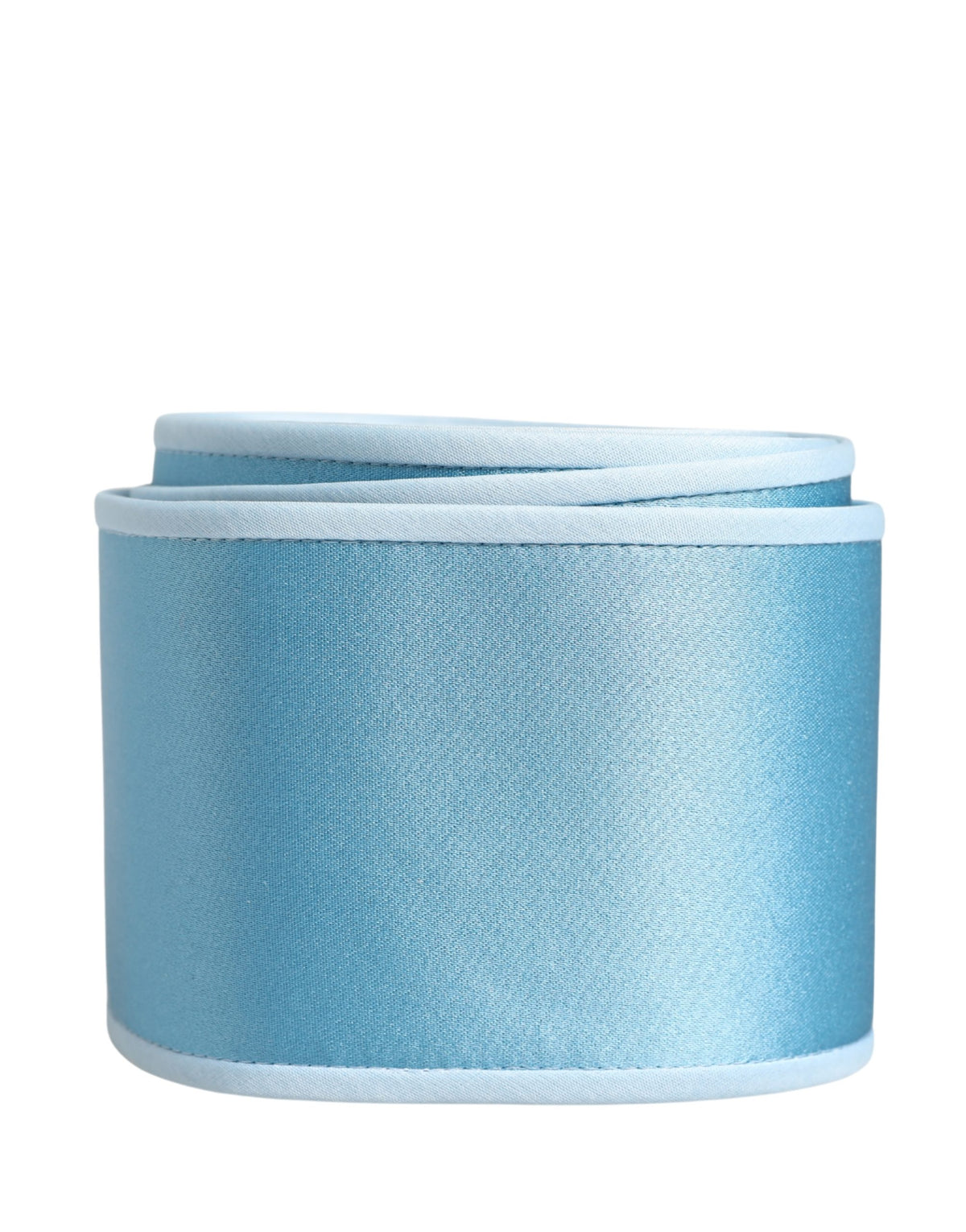 Dolce & Gabbana Women's Light Blue Silk Satin Waist Belt
