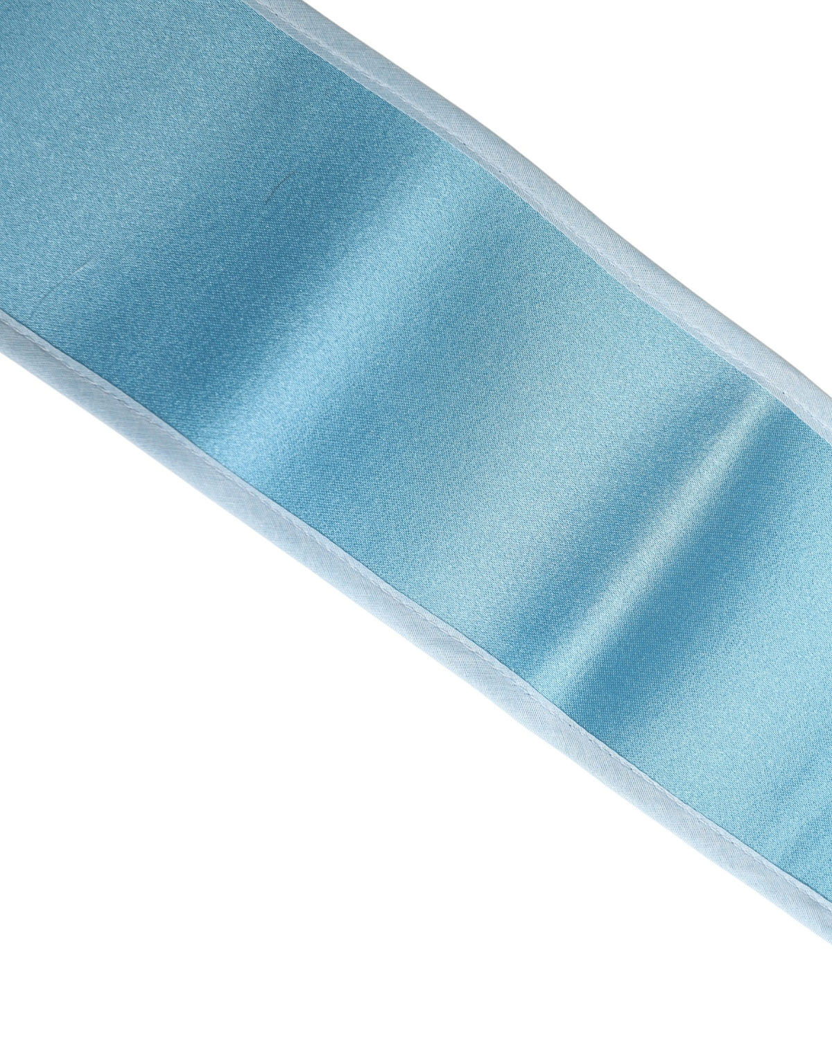 Dolce & Gabbana Women's Light Blue Silk Satin Waist Belt
