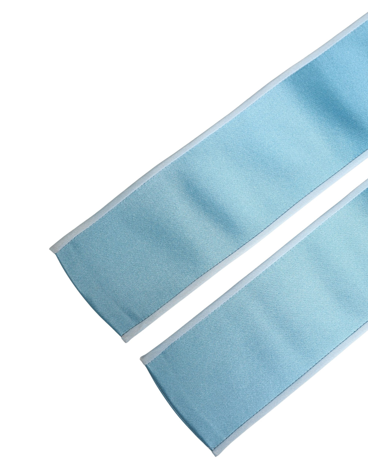 Dolce & Gabbana Women's Light Blue Silk Satin Waist Belt