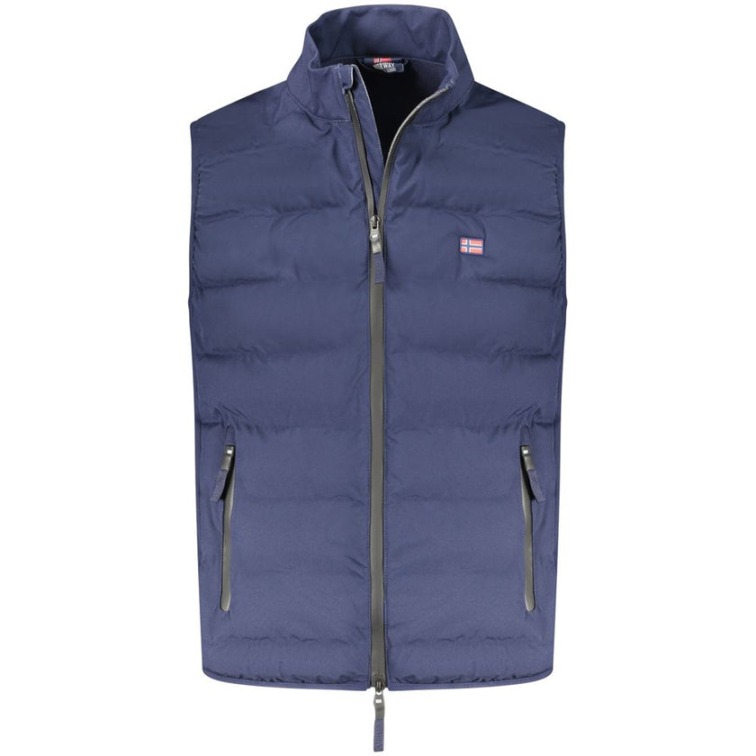 Norway 1963 Herrenweste aus Polyester in Blau