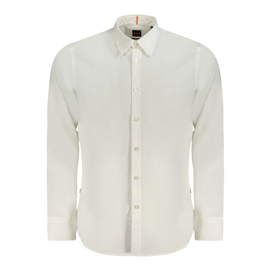 Hugo Boss Men's White Cotton Shirt